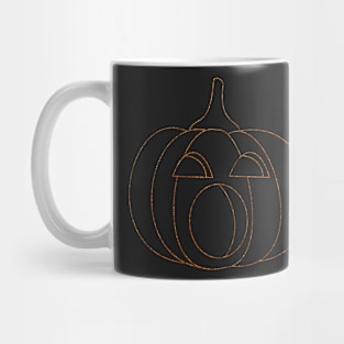 Glitter Jack-O-Lantern Mug